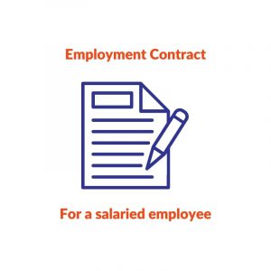 Employment Contract for a salaried employee
