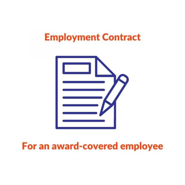 Employment Contract for an award-covered employee